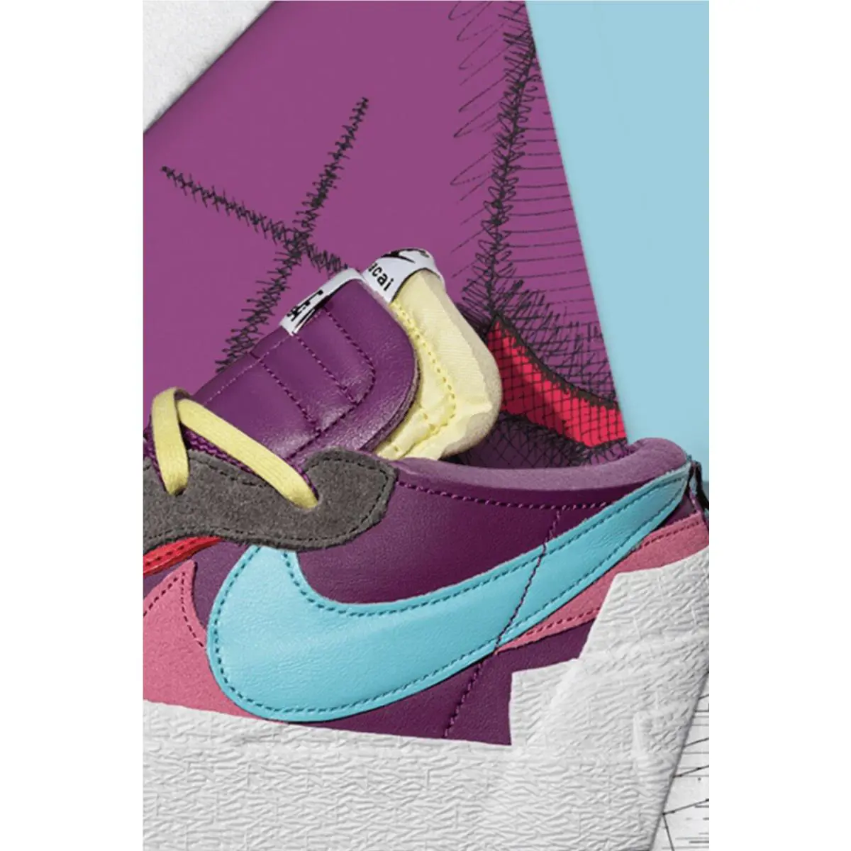 Nike shoes - Nike Sacai Dunk - Sacai Dunk - Multicolor 0