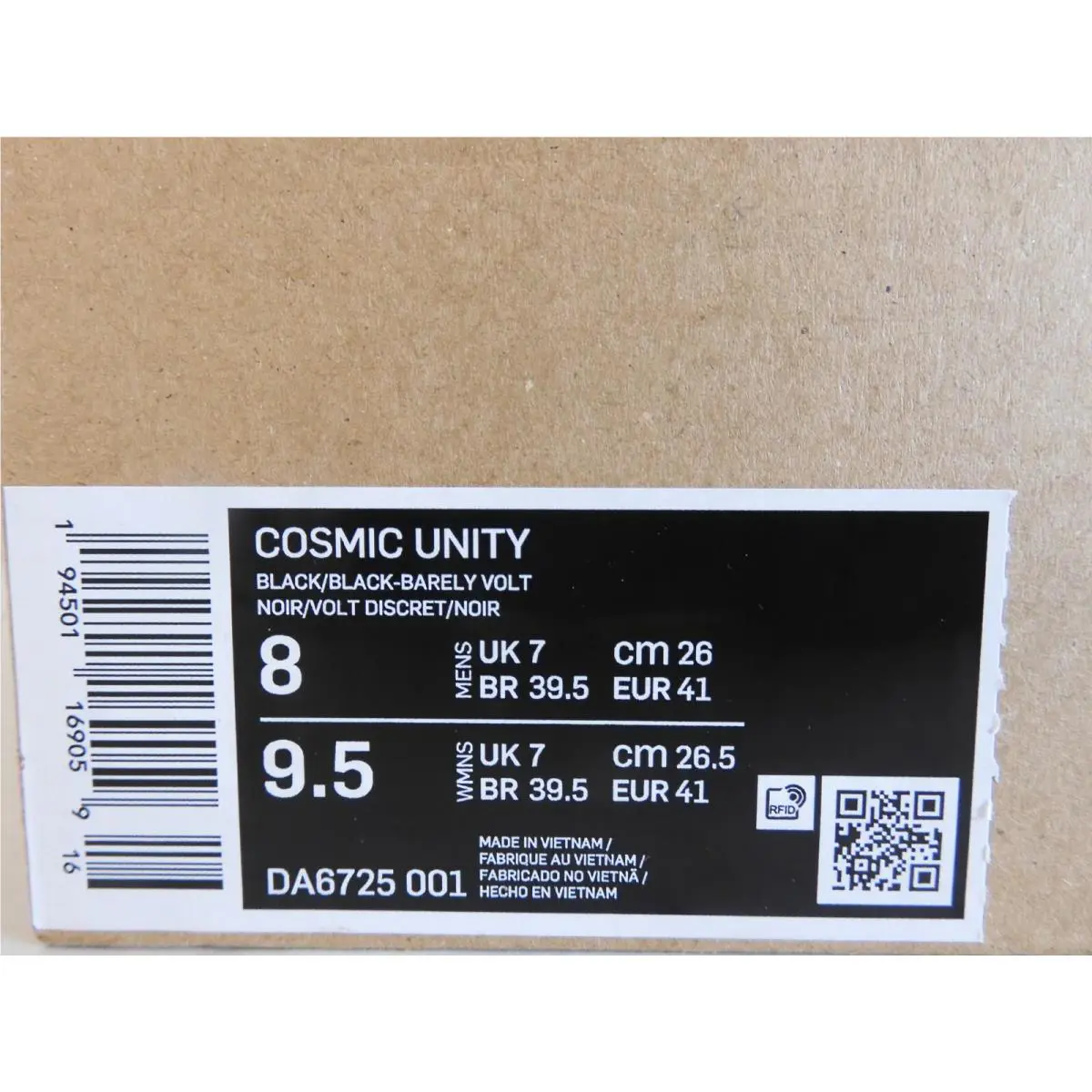 Nike shoes - Nike Cosmic Unity - Cosmic Unity - Black (UPC: 194501169059) 3