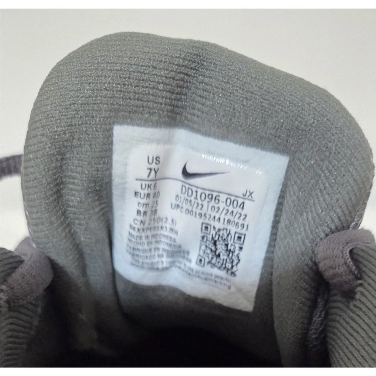 Nike shoes - DD1096-004 - DD1096-004 - Iron Grey White Smoke Grey (UPC: 195244180691) 6