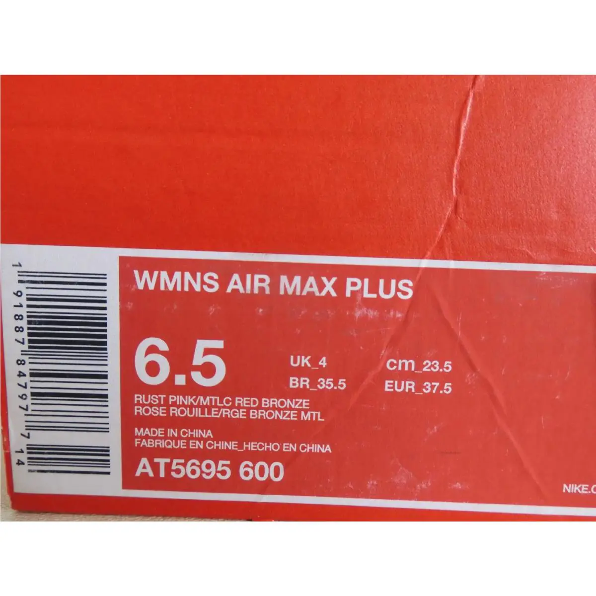 Nike shoes - Nike Air Max Plus - Air Max Plus - AT5695 600 - Pink 3