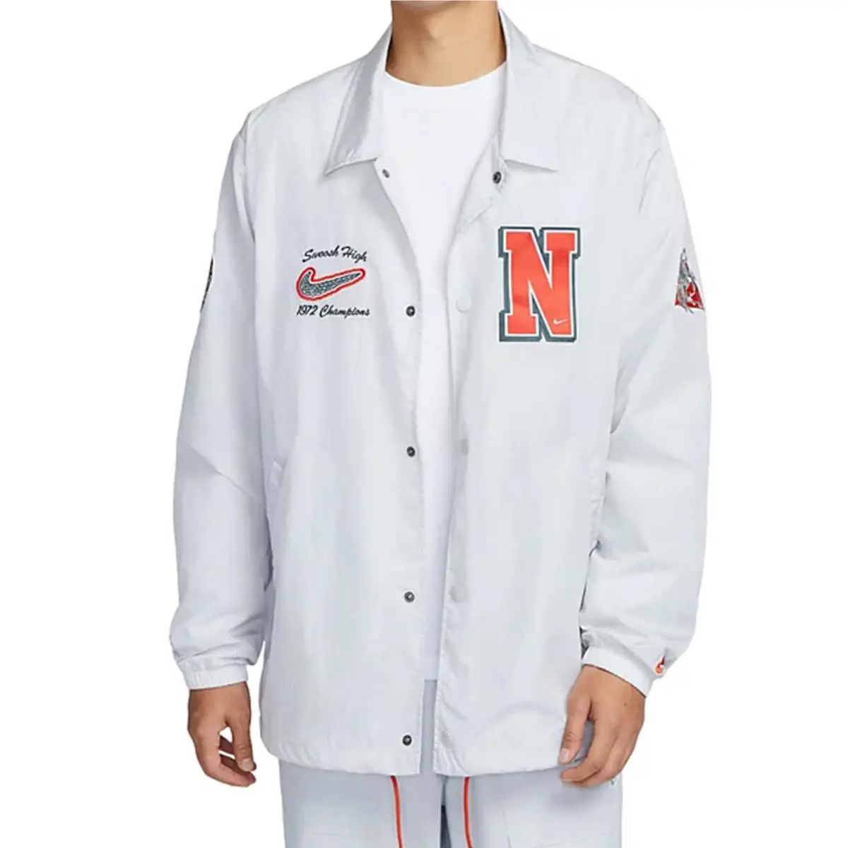 Nike clothing - Nike Logo Coach Jacket - Logo Coach Jacket - Photon Dust 8