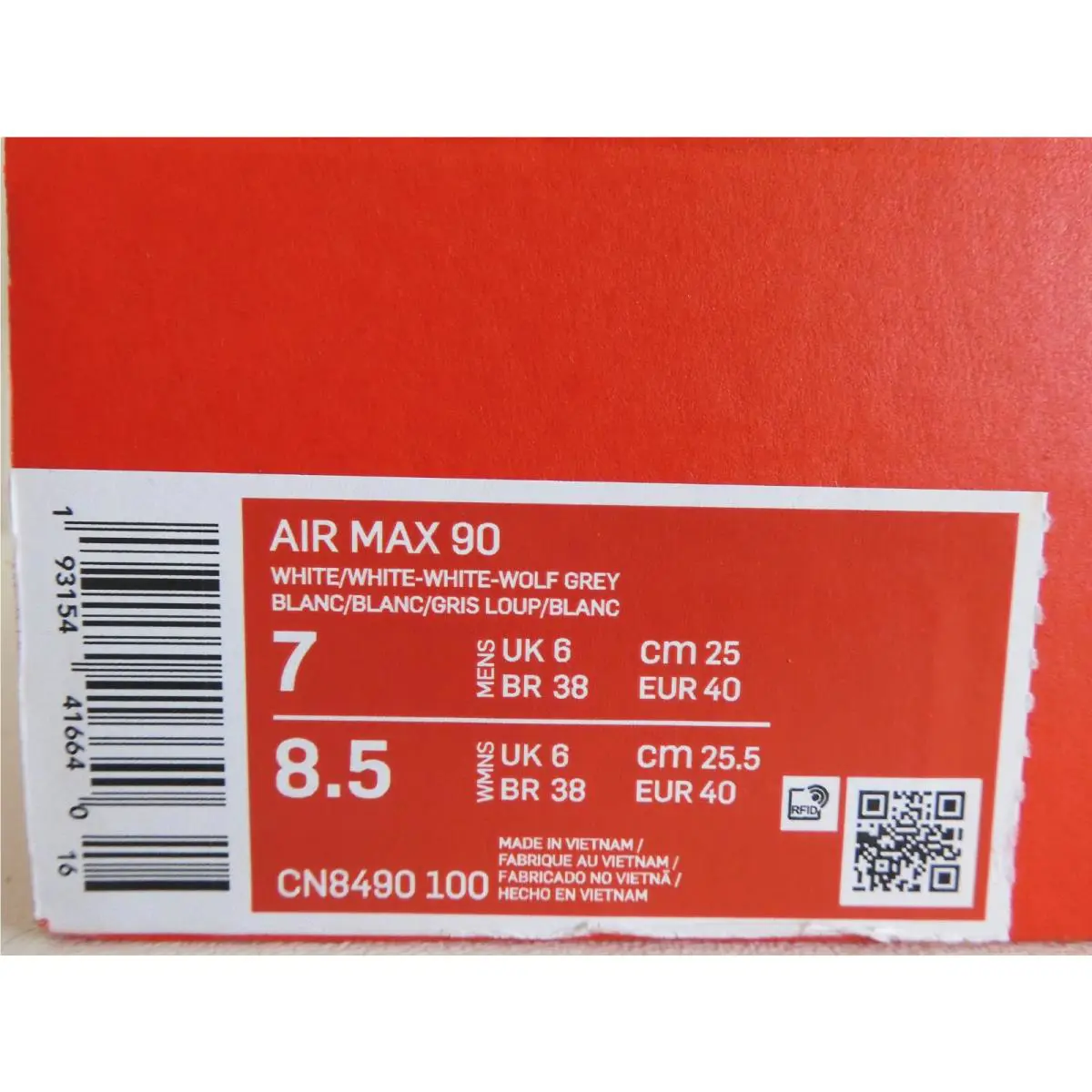 Nike shoes - Nike Air Max 90 - Air Max - White (UPC: 193154416640) 3