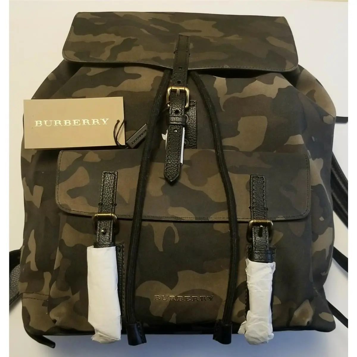 Burberry Suede Camouflage Print Backpack 1 995