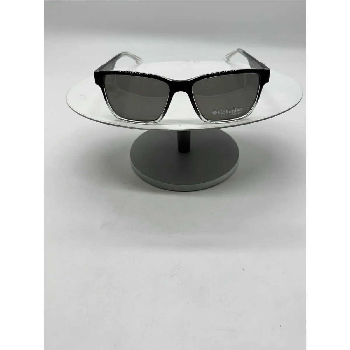Columbia Cold Insert C568S 003 58 Men`s Sunglasses Black / Clear Frame Gray Lens