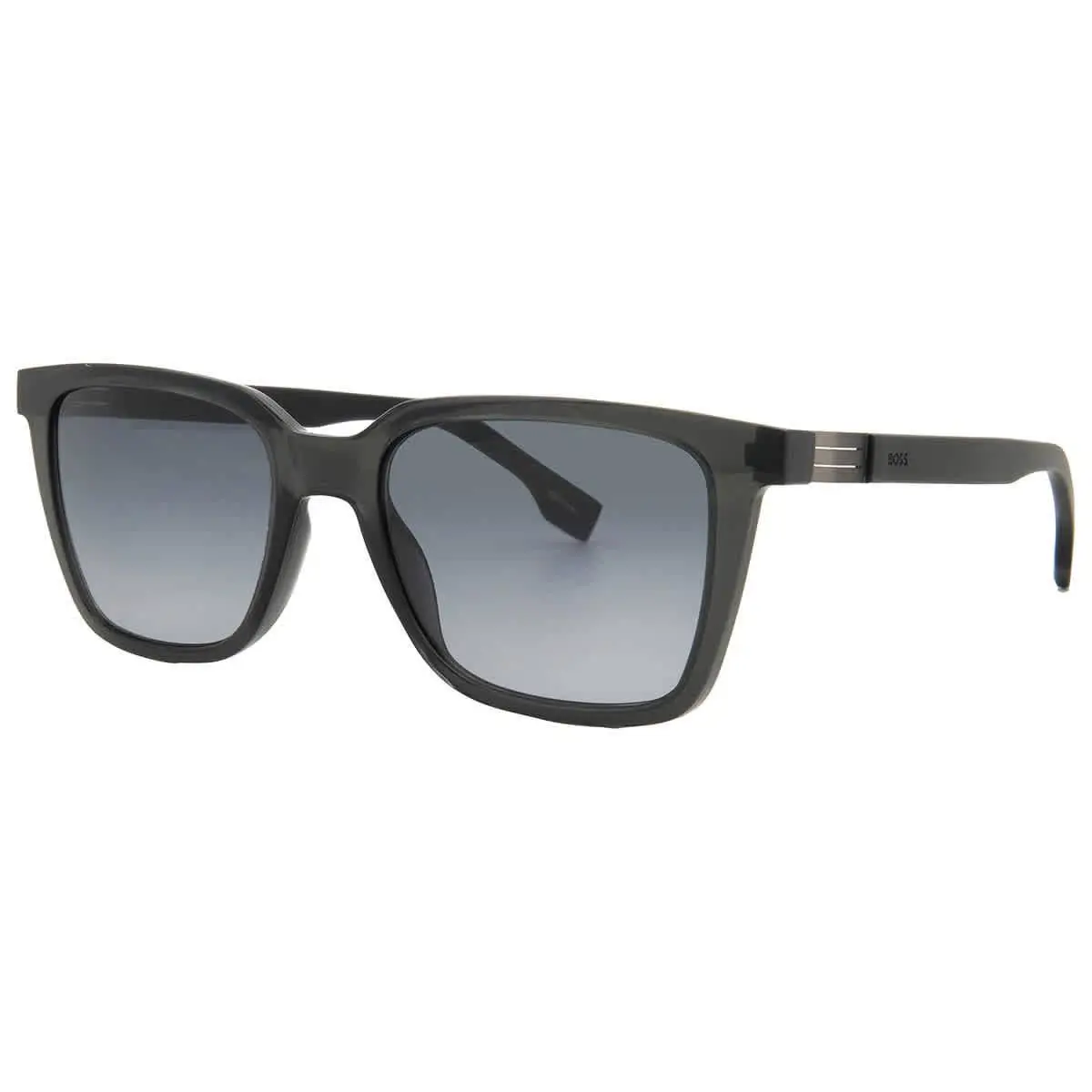 Grey Shaded Square Men`s Sunglasses Boss 1574/S 0KB7/9O 53 by Hugo Boss