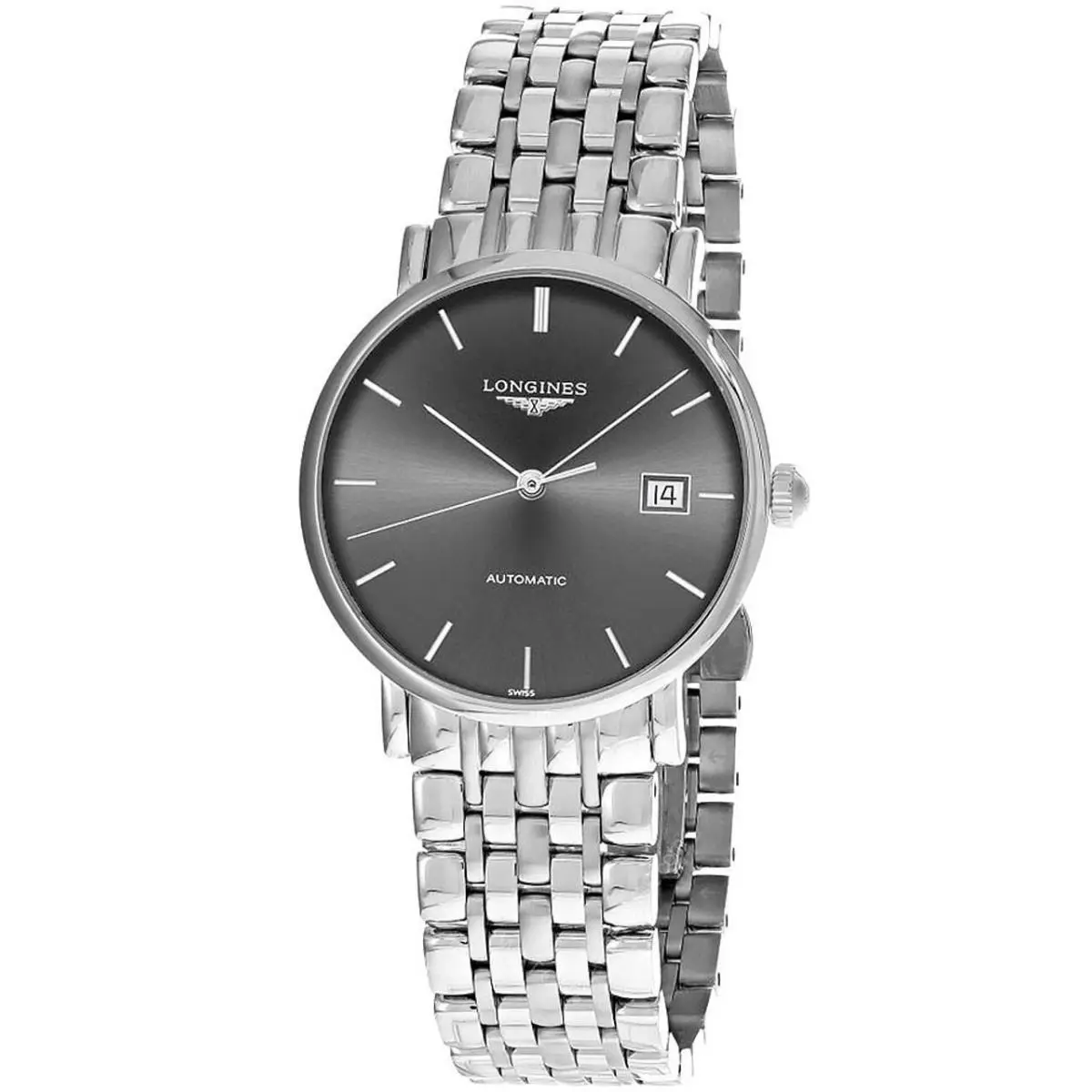 Elegant Collection 37MM Grey Dial Unisex Watch L4.810.4.72.6 by Longines