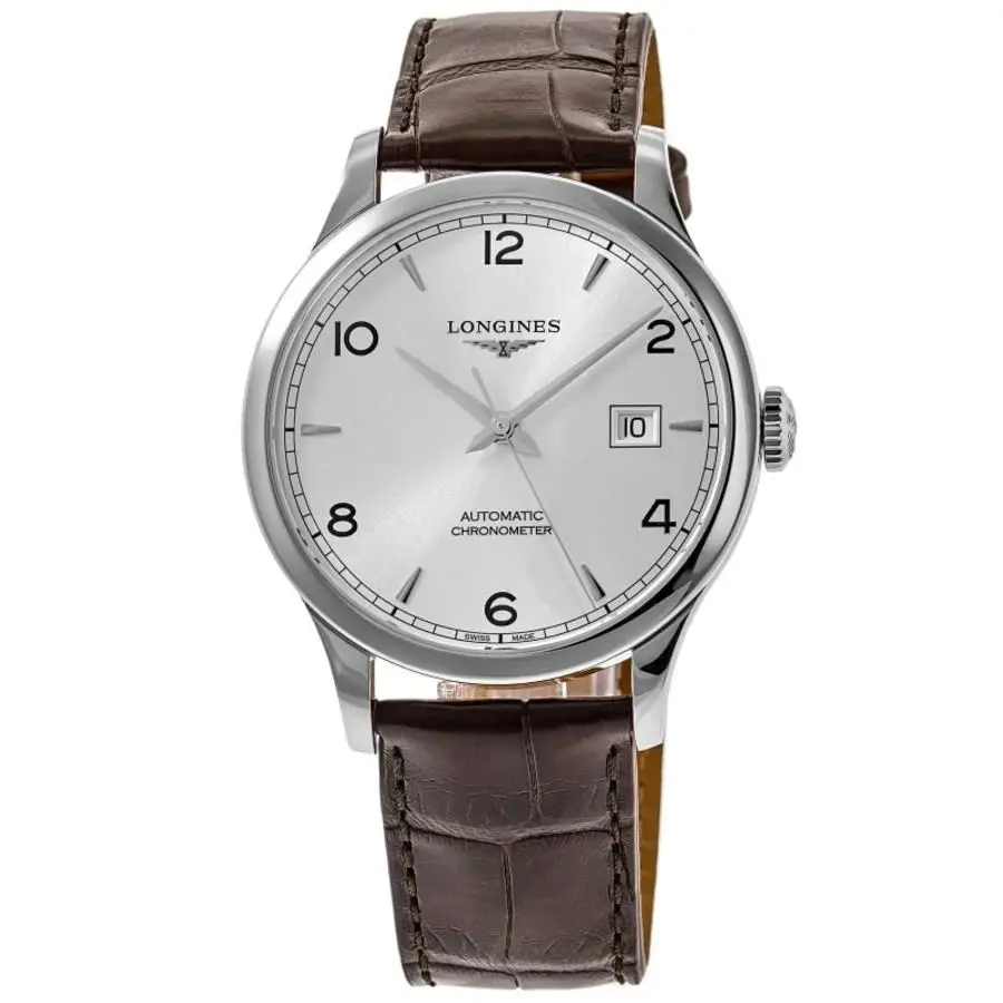 Record Chronometer Automatic Silver Men`s Watch L2.821.4.76.2 by Longines