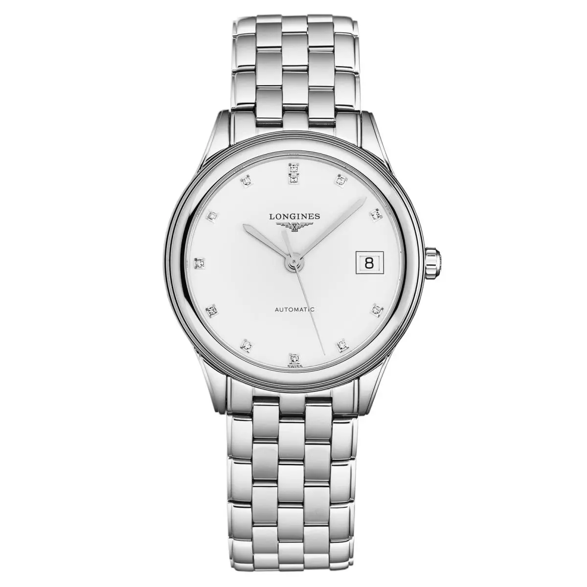 Women`s `flagship` Silver Dial Diamond Markers Automatic L4.774.4.27.6 by Longines