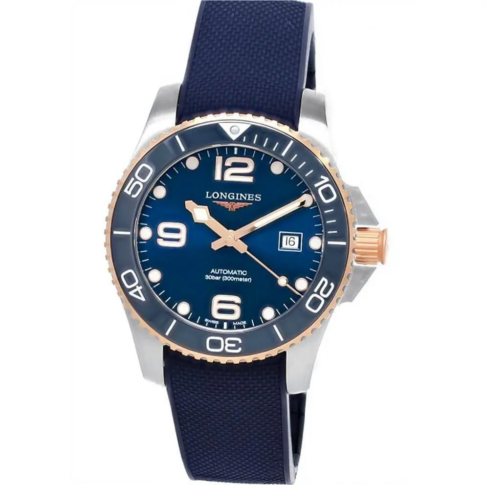 Longines Hydroconquest Automatic 41mm Blue Dial Men`s Watch L3.781.3.98.9