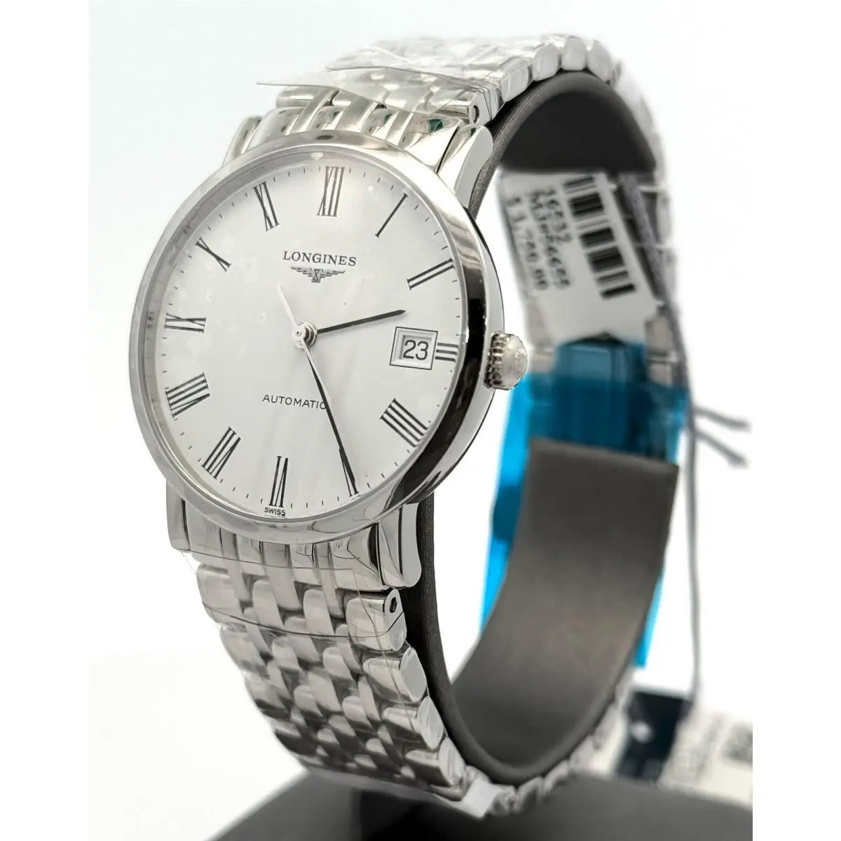 Elegant Automatic White Dial 37mm Lady Watch L48104116 Box/card by Longines