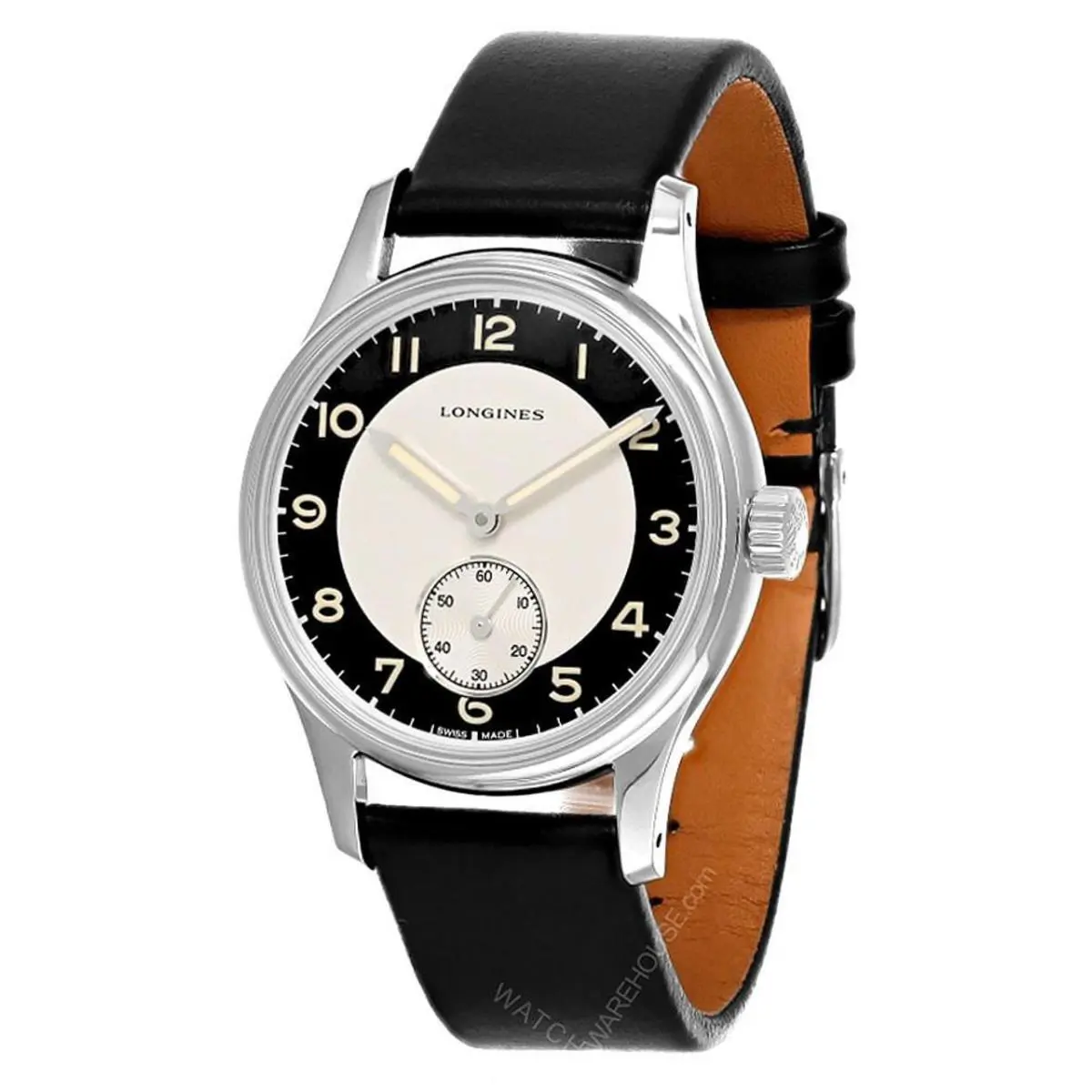 Longines Heritage Classic Automatic 38.5mm Tuxedo Men`s Watch L2.330.4.93.0