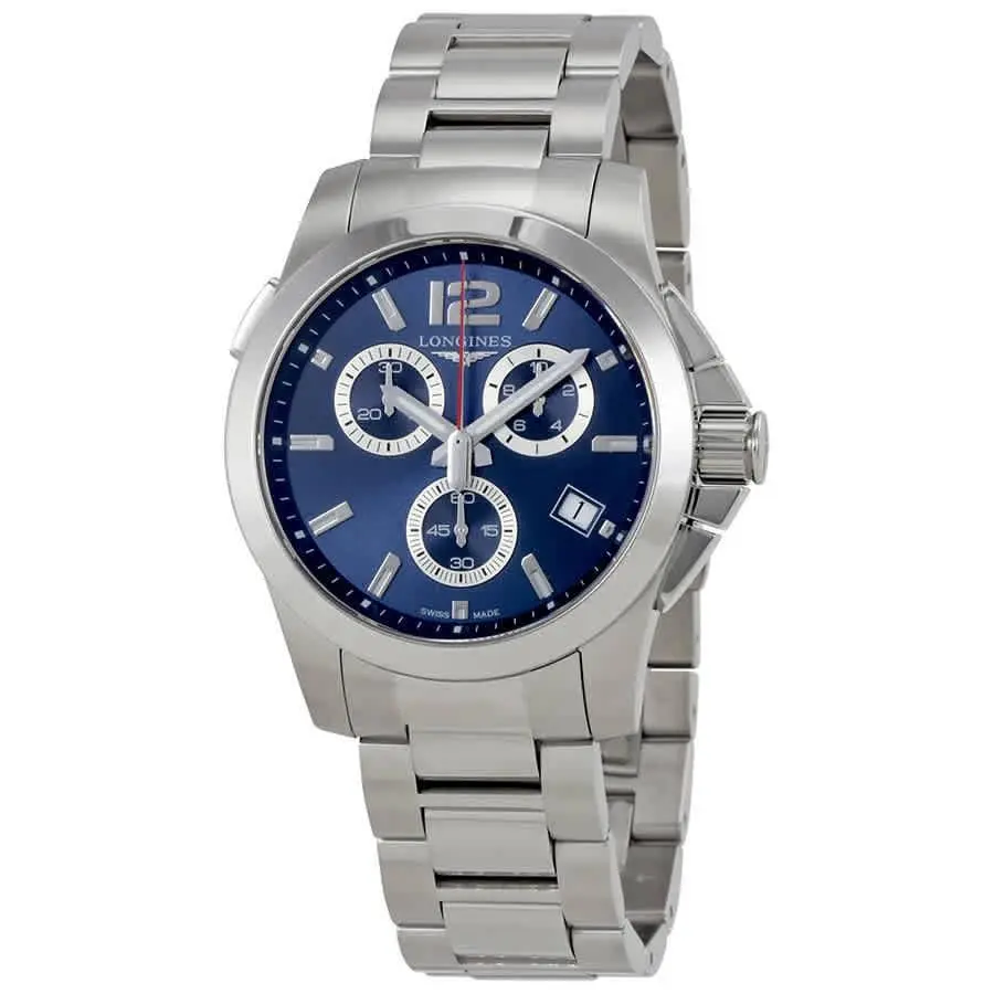 Longines Conquest Chronograph Blue Dial Men`s Watch L37024966