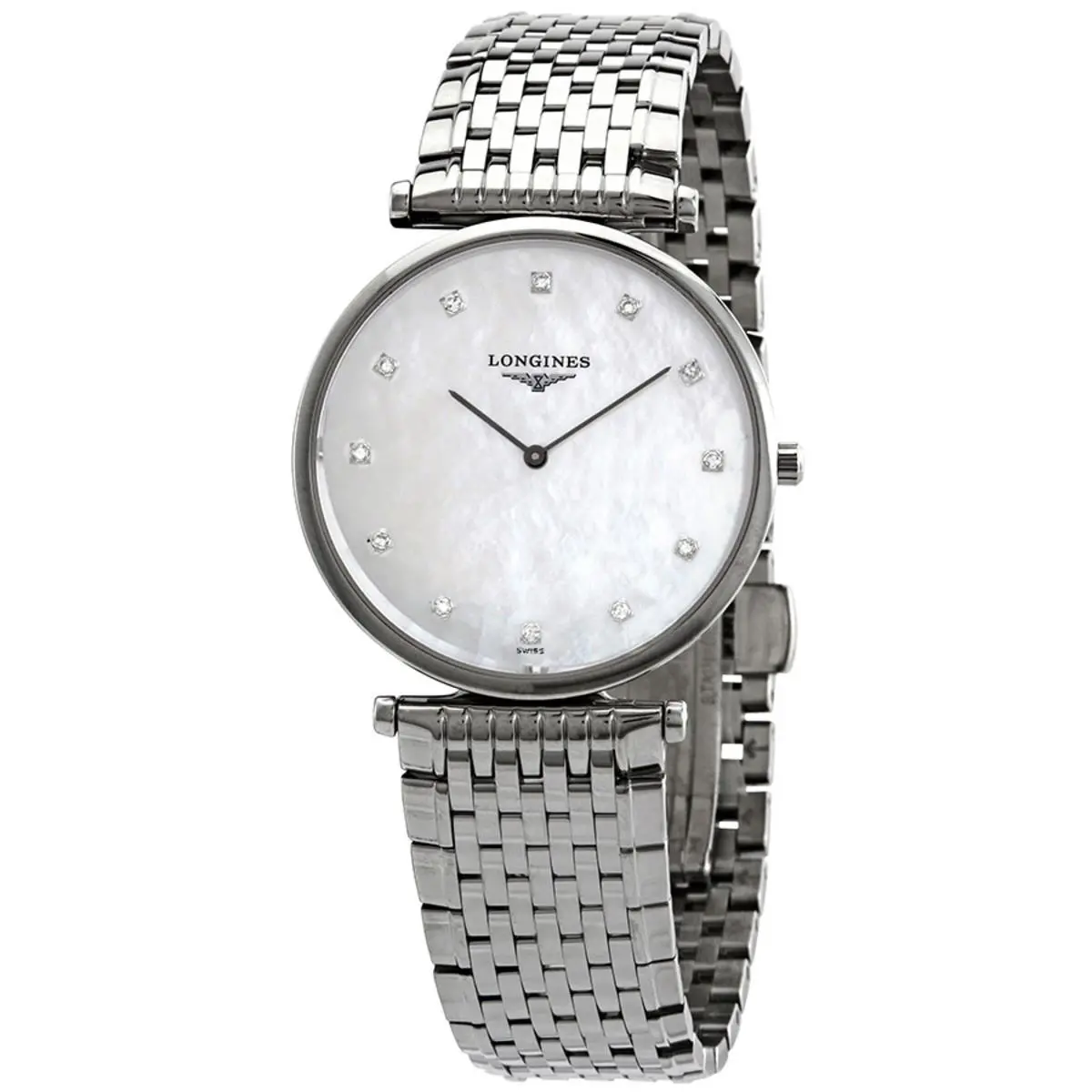 Longines La Grande Classique Stainless Steel Diamond Womens Watch L4.709.4.88.6