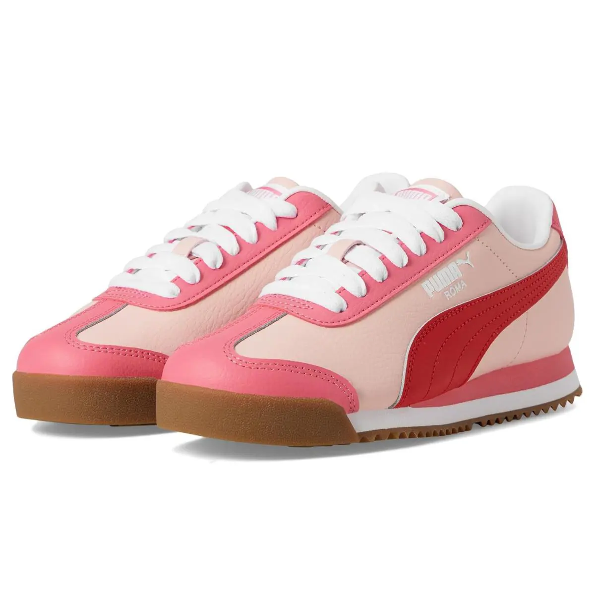 Children Unisex Sneakers Athletic Shoes Puma Kids Roma 24 Big Kid - Rose Dust/For All Time Red/Magic Rose