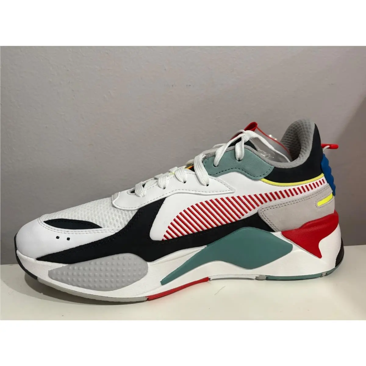 Puma shoes - PUMA RS-X - 386893-01 - PUMA WHT-PRSN NIGHT MNRL BL 6