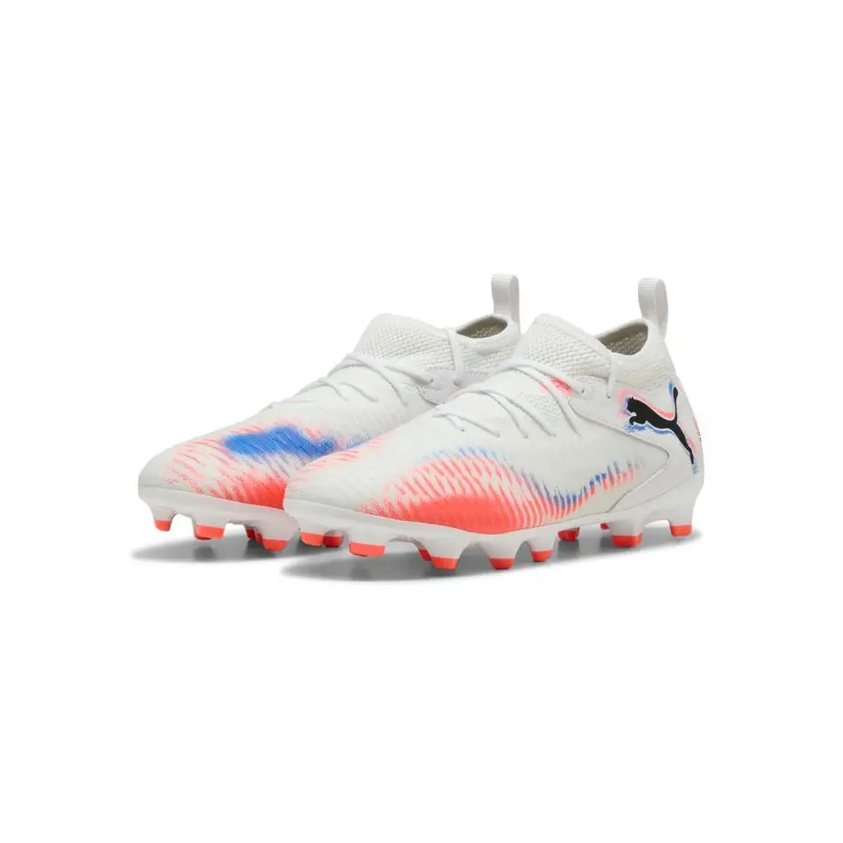 Puma Future 8 Match Firm Groundartificial Ground Soccer Cleats Youth Boys White
