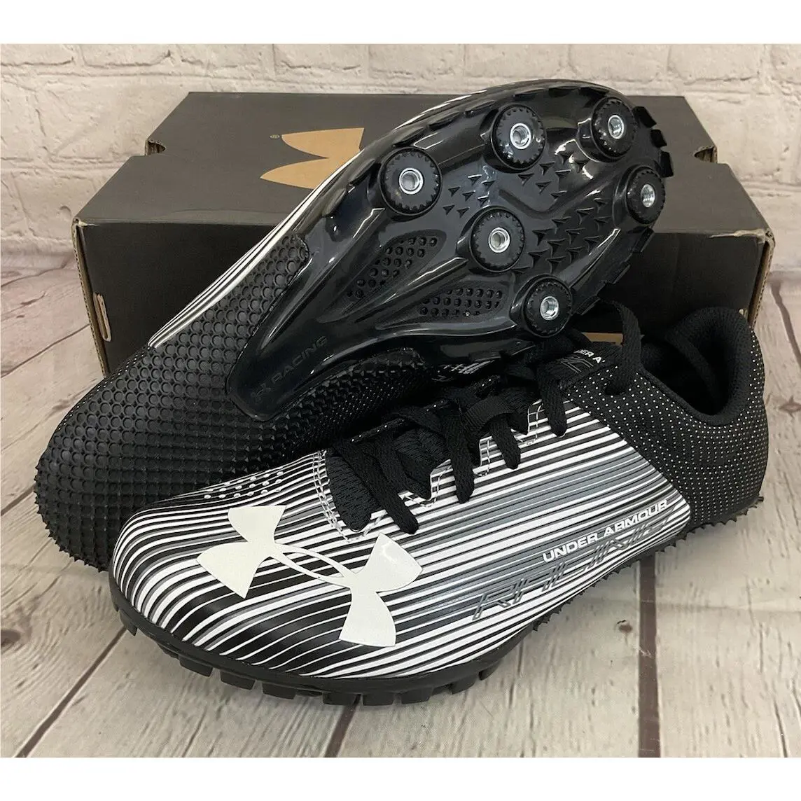 Under Armour shoes - Under Armour Kick Sprint - Kick Sprint - 1297114-100 - Black (UPC: 190085862102) 1