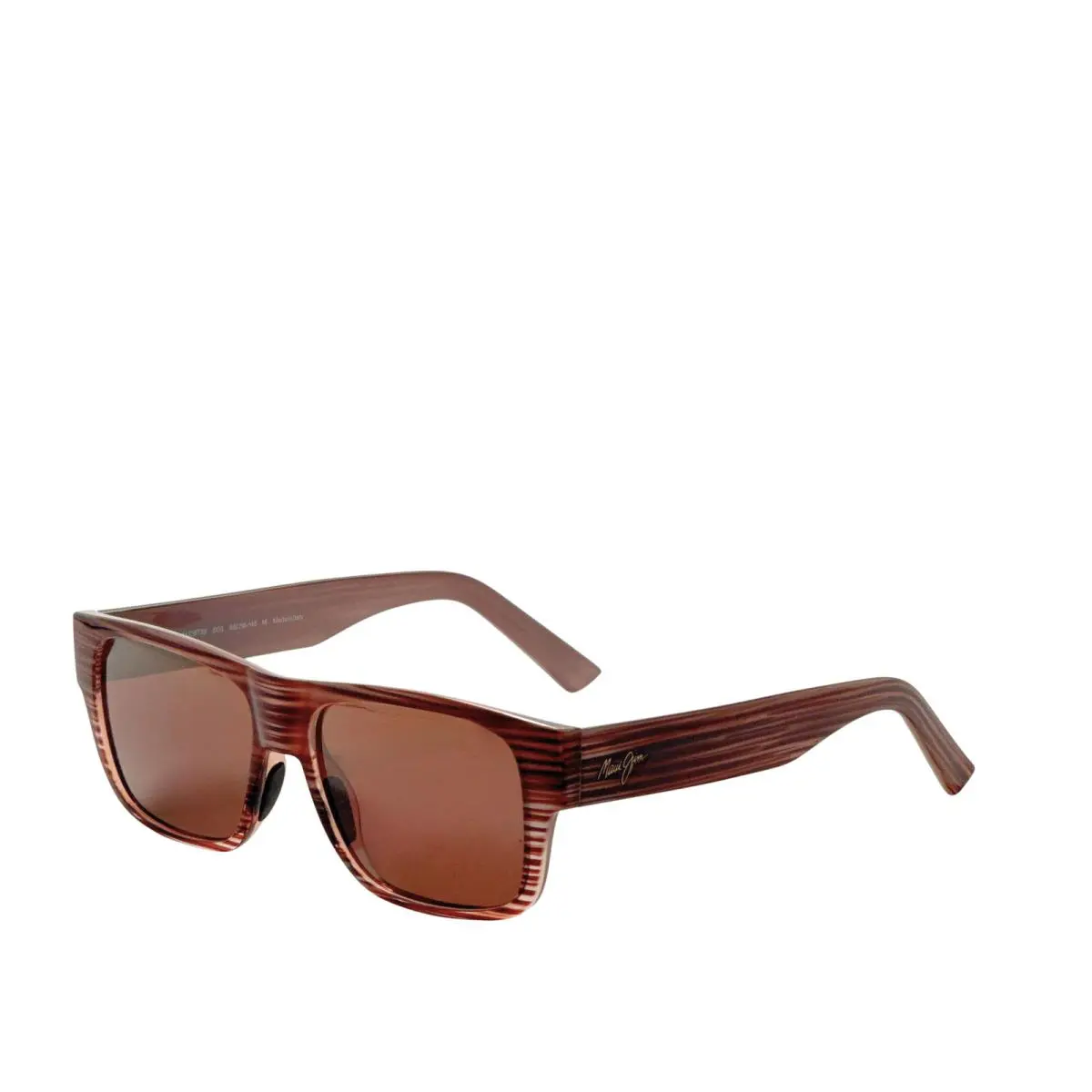 Maui Jim Men`s Keahi 56mm Brown Stripe Polarized Sunglasses MJ0873S-003