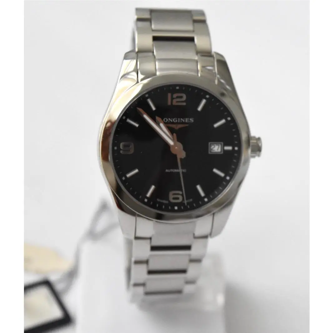 Conquest Classic Men`s Automatic SS Black Dial L27854566 Watch by Longines