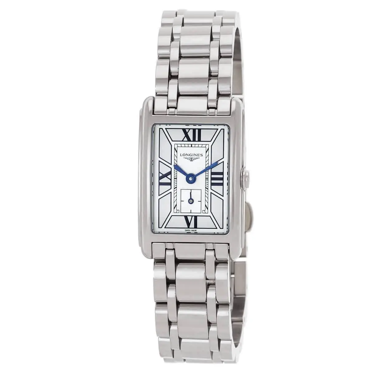 Longines Dolcevita Quartz White Dial Ladies Watch L5.255.4.75.6 - Dial: White, Band: Silver-tone, Bezel: Silver-tone