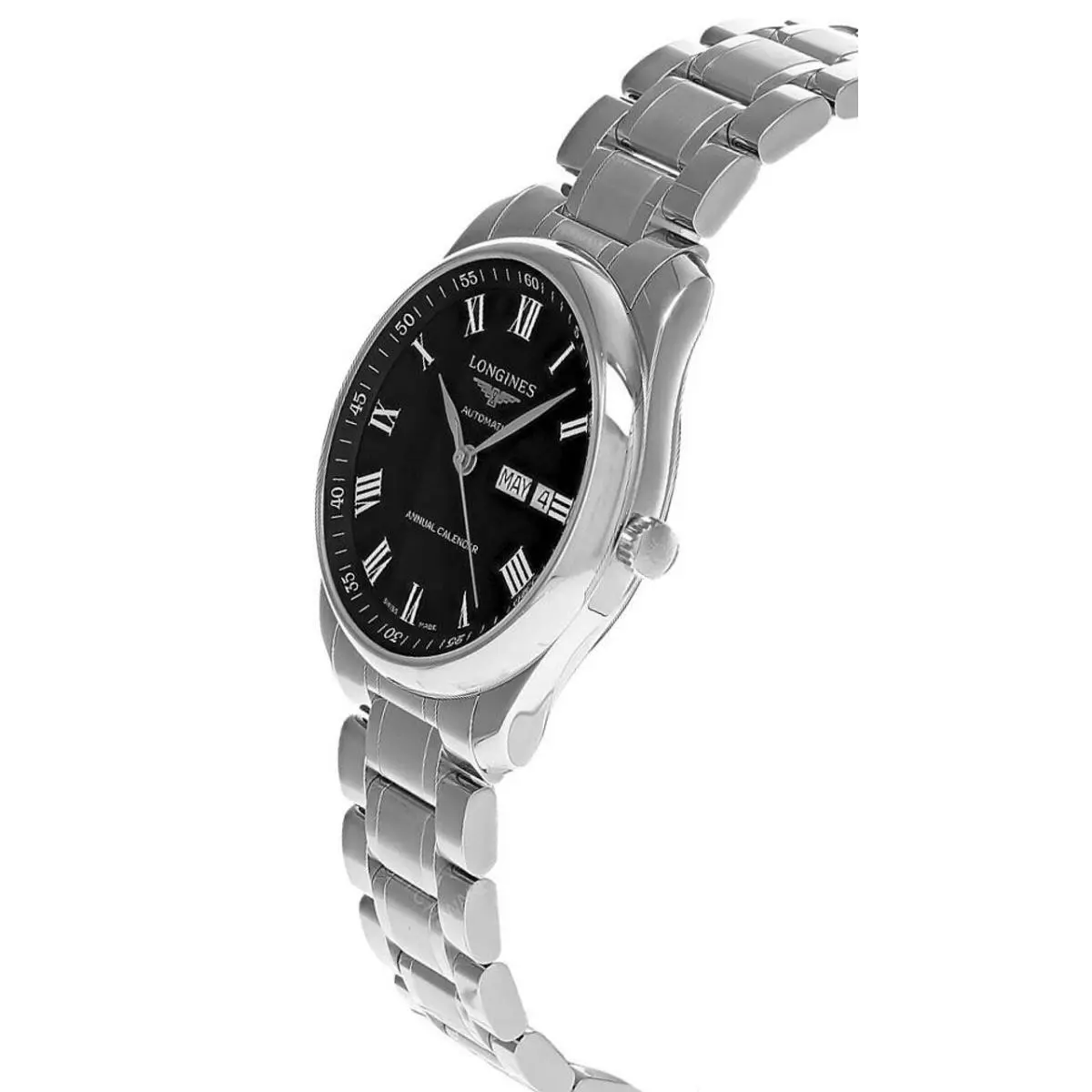 Longines Master Collection Auto 40mm SS Black Dial Men`s Watch L2.910.4.51.6