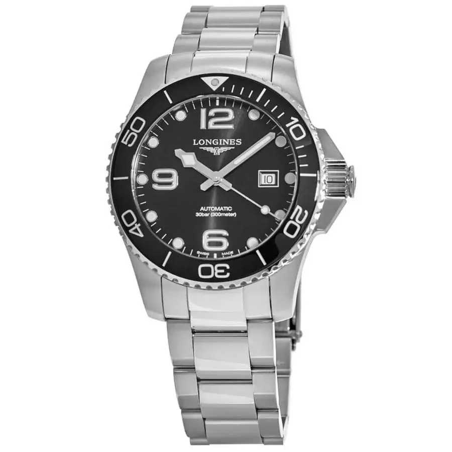 Longines Hydroconquest Automatic Black Dial Men`s Watch L3.782.4.56.6
