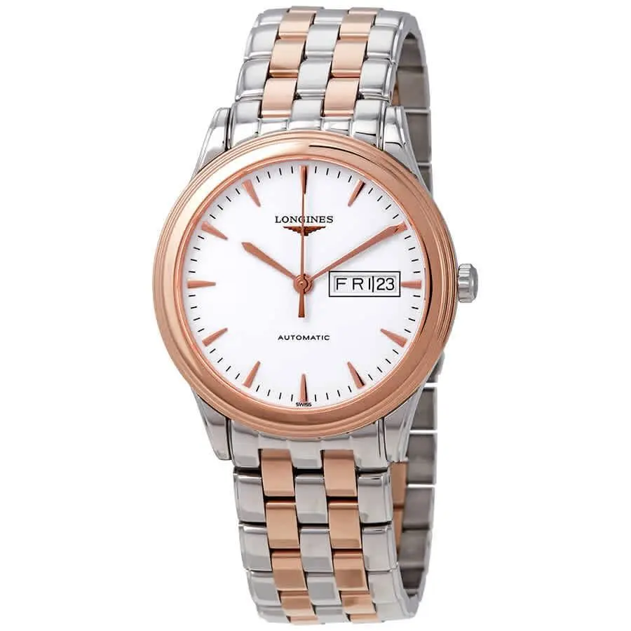 Flagship Automatic White Dial Men`s Watch L4.899.3.92.7 by Longines