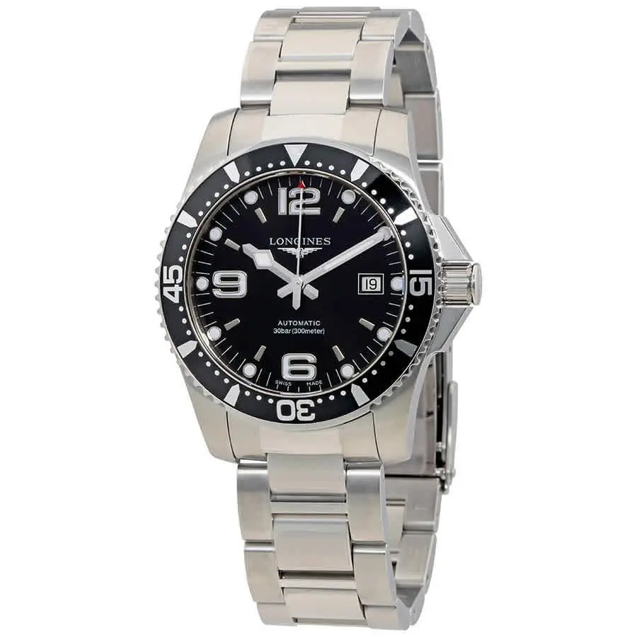 Hydroconquest 41mm Automatic Black Dial Men`s Watch L3.742.4.56.6 by Longines