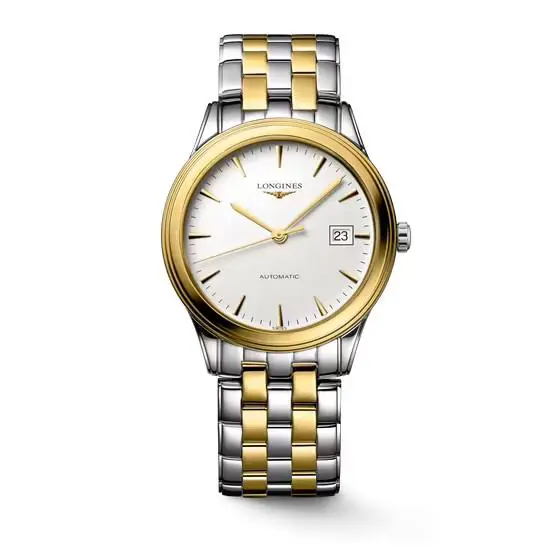 Longines L49743227 Flagship Date Two- Tone Steel Yellow Pvd Coating 38.5MM