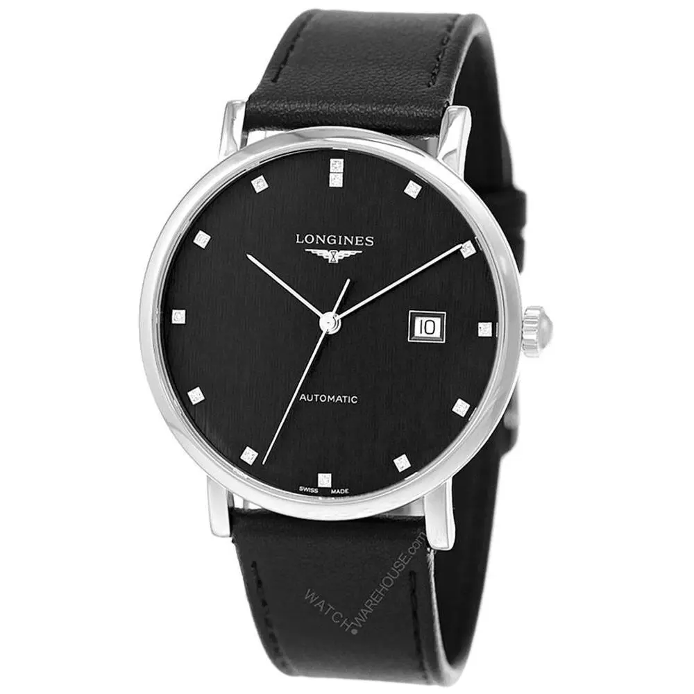 Longines Elegant Collection Automatic Black Dial 41mm Men`s Watch L4.911.4.78.2