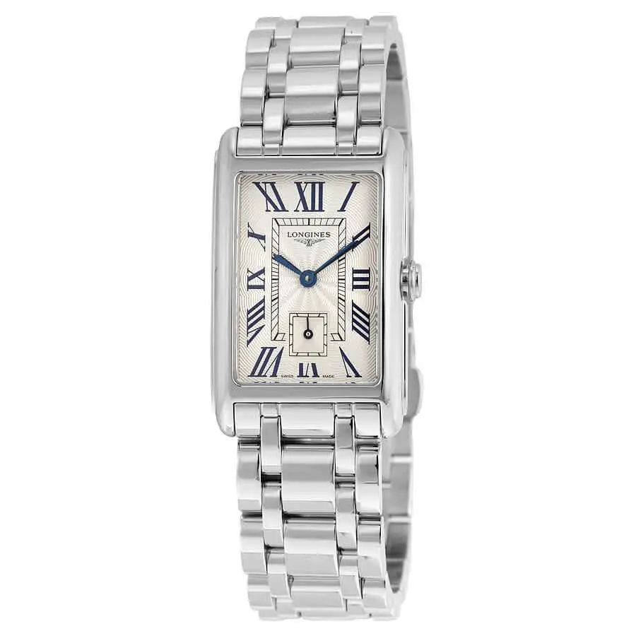 Longines Dolcevita Silver Flinque Dial Ladies Watch L5.512.4.71.6 - Dial: Silver, Band: Silver, Bezel: Silver