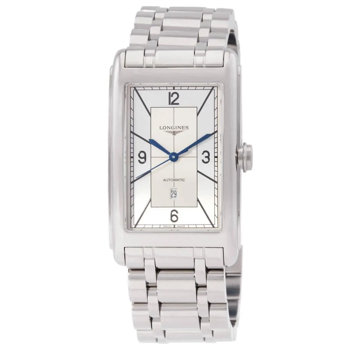 Longines Dolcevita Automatic Silver Dial Men`s Watch L5.767.4.73.6 - Dial: Silver, Band: Silver, Bezel: Silver