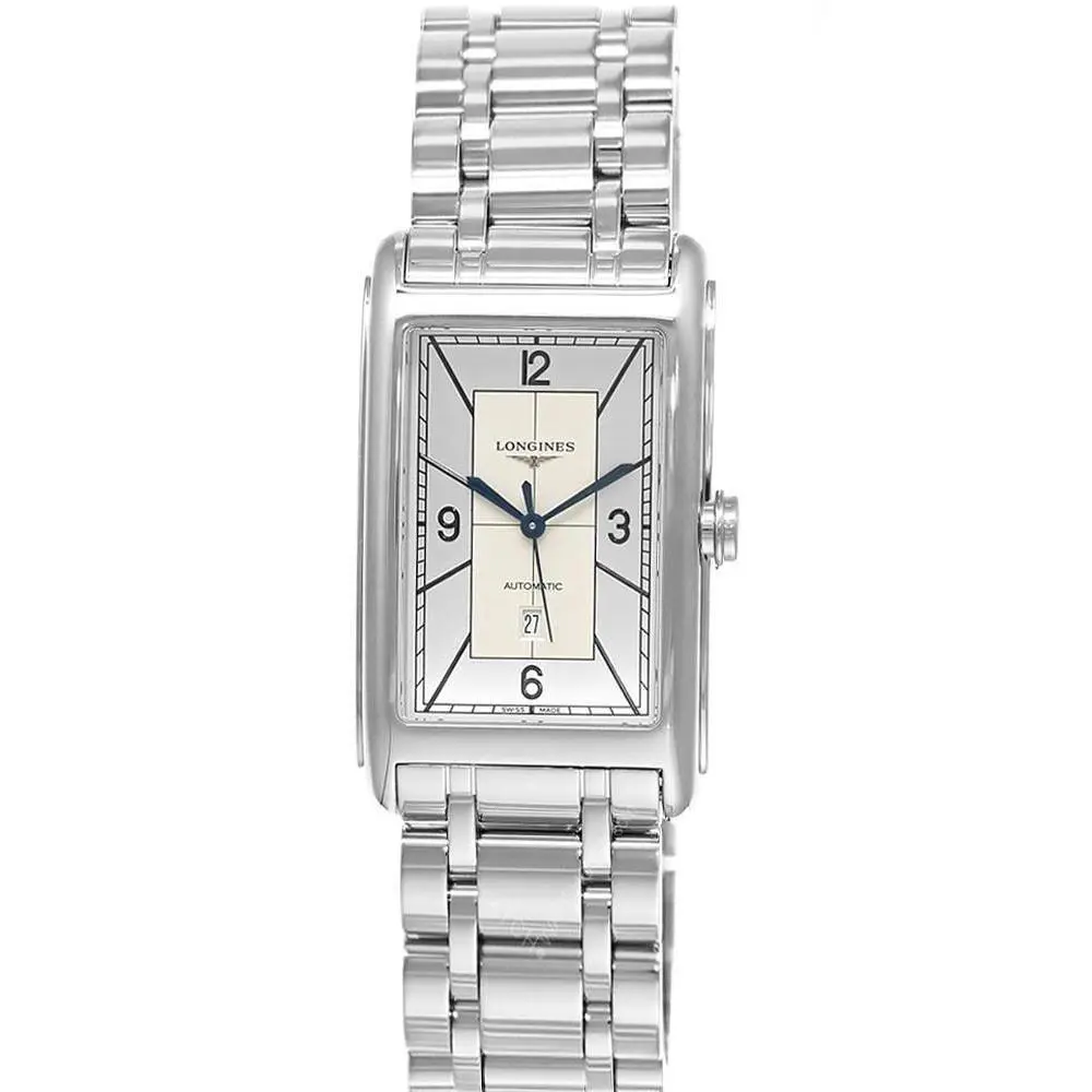 Longines Dolcevita Automatic 28.2x47mm Silver Dial SS Men`s Watch L5.767.4.73.6 - Dial: Silver, Band: Silver, Bezel: Silver