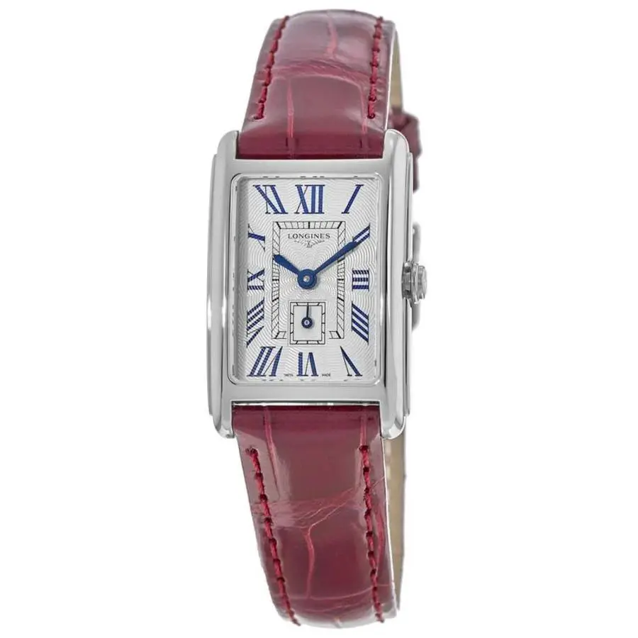 Longines Dolcevita Quartz Silver Dial Leather Women`s Watch L5.255.4.71.5