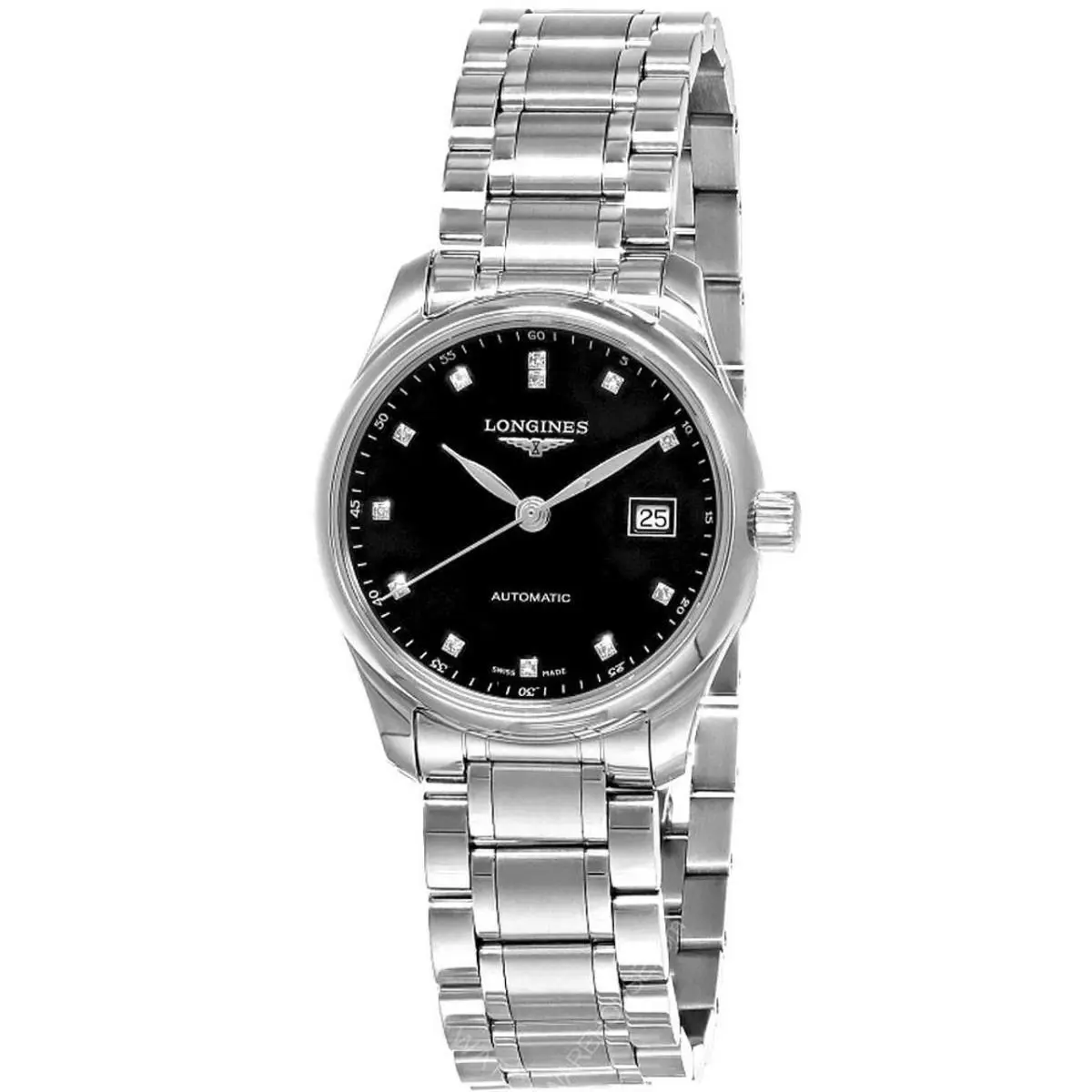 Longines Master Collection Automatic 12 Diamond 29mm Women`s Watch L2.257.4.57.6
