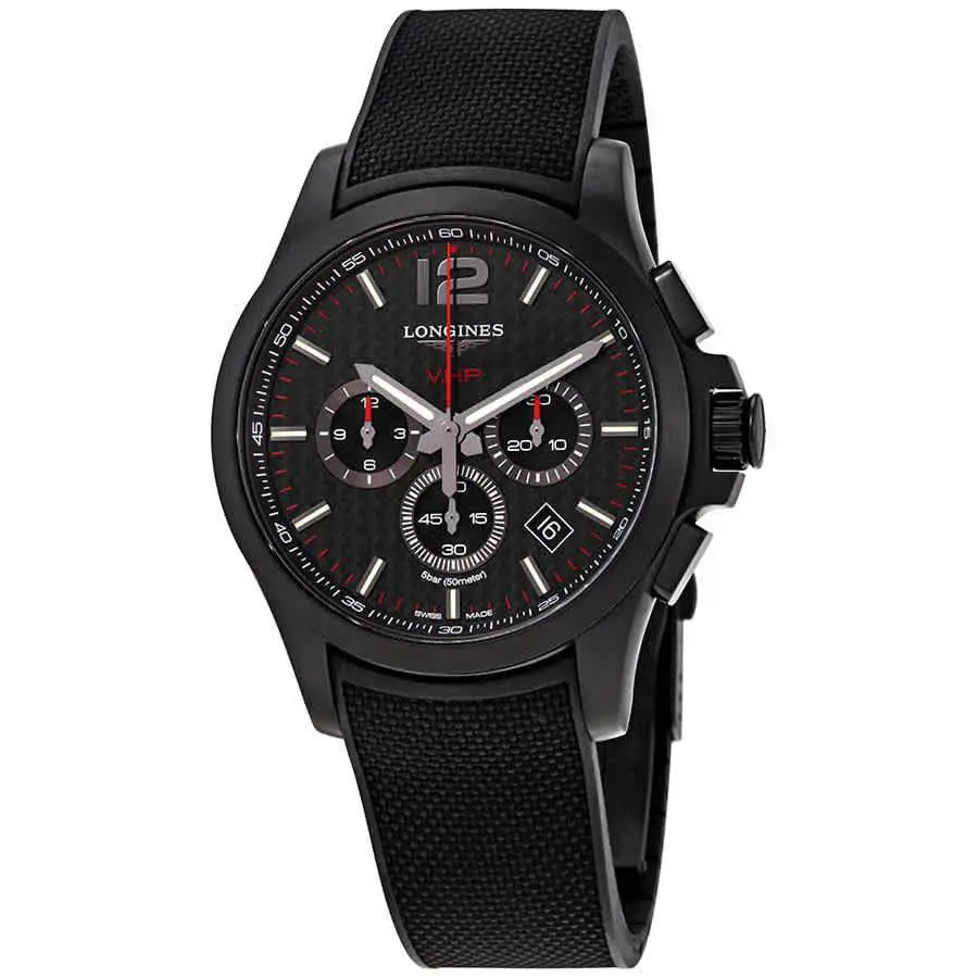 Conquest V.h.p. Perpetual Chronograph Quartz Men`s L3.727.2.66.9 by Longines
