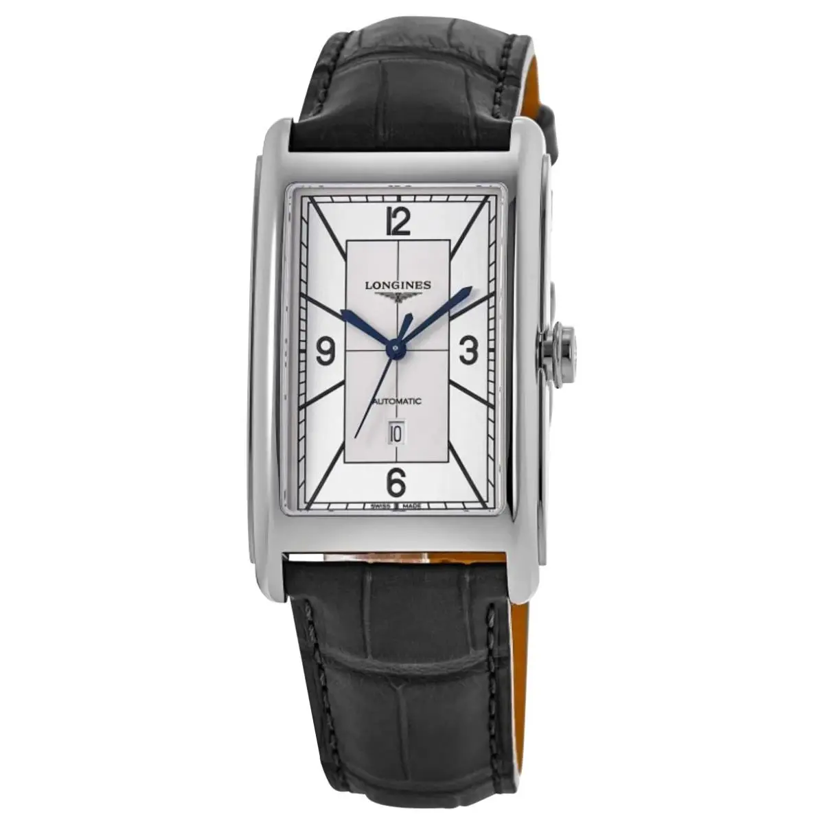 Longines Dolcevita Automatic Silver Dial Leather Men`s Watch L5.767.4.73.0