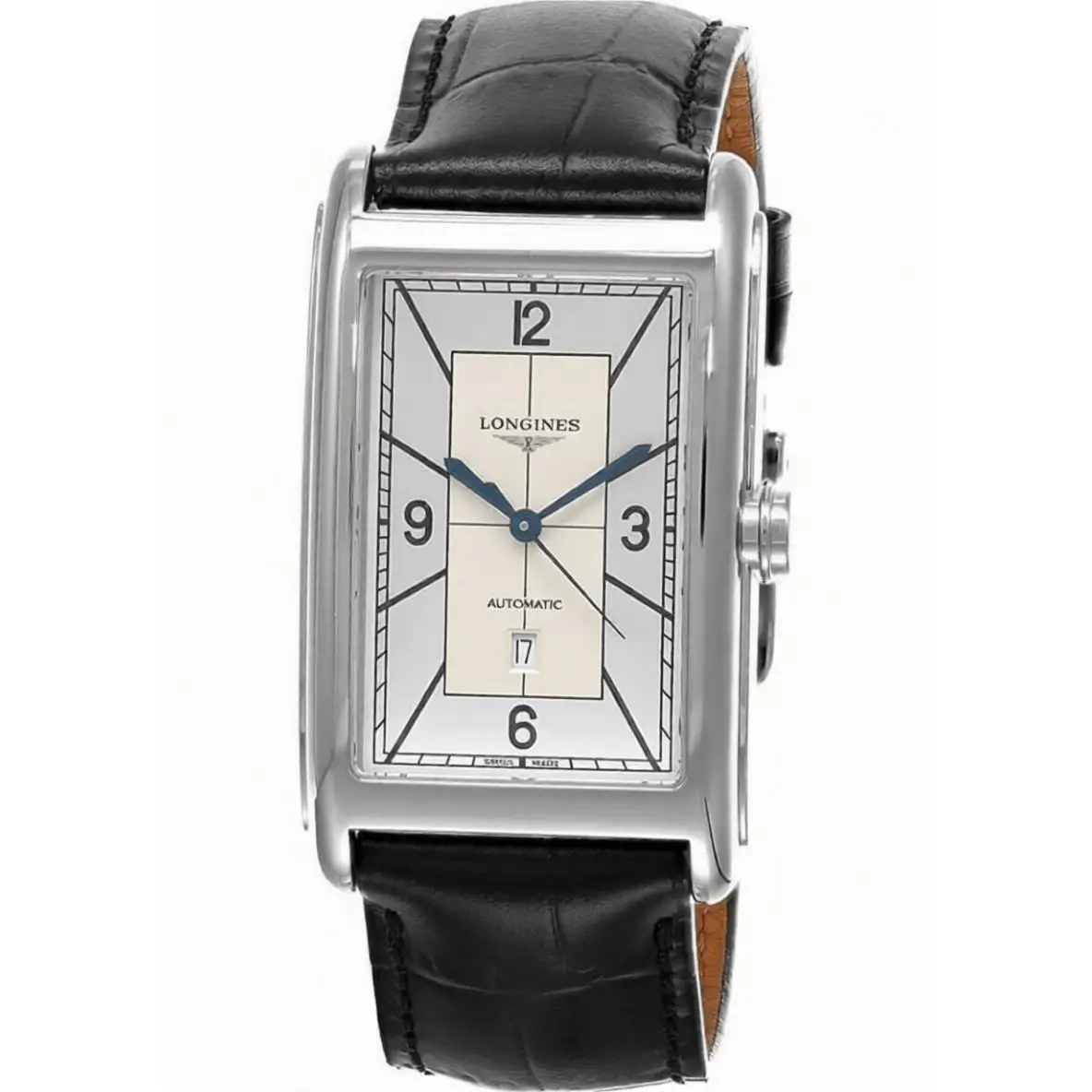 L5.767.4.73.0 Men`s Dolcevita Automatic 47mm Leather Watch by Longines