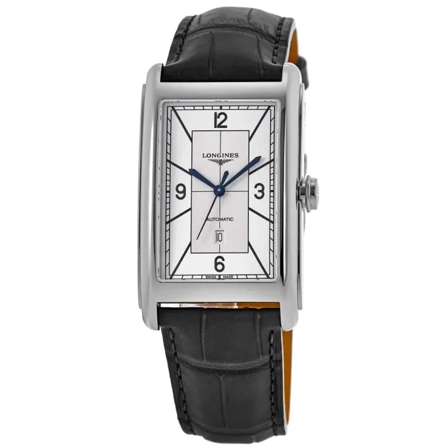 Longines Dolcevita Automatic Silver Dial Leather Men`s Watch L5.767.4.73.0