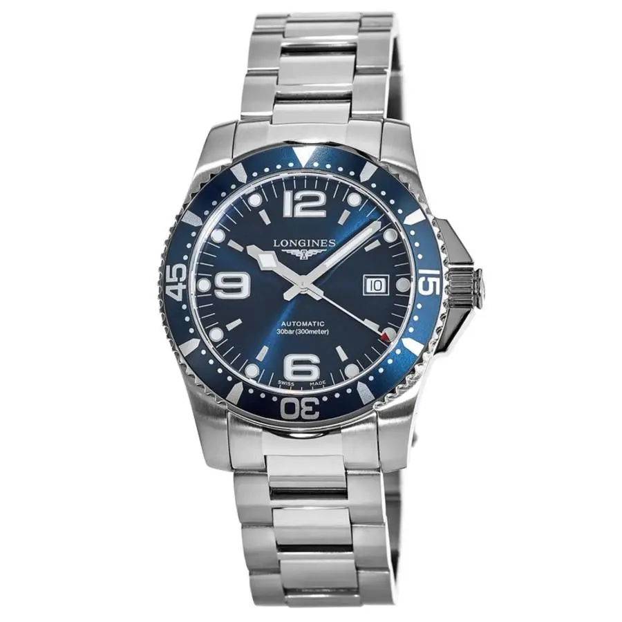 Longines Hydroconquest Automatic Blue Dial Men`s Watch L3.742.4.96.6 - Face: Blue, Dial: Blue, Band: Silver