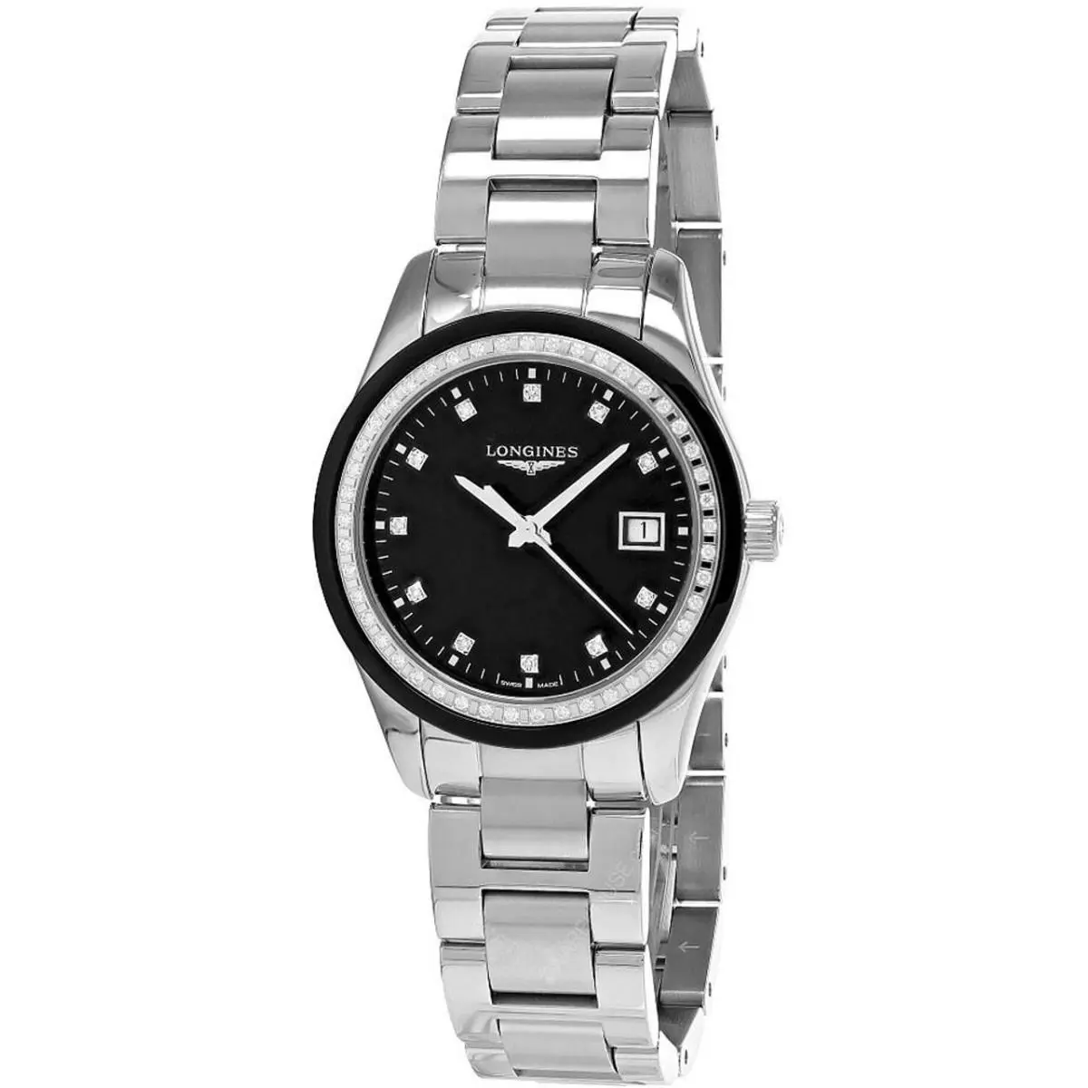 Longines Conquest Classic 36MM Black Dial Women`s Watch L2.387.0.57.6
