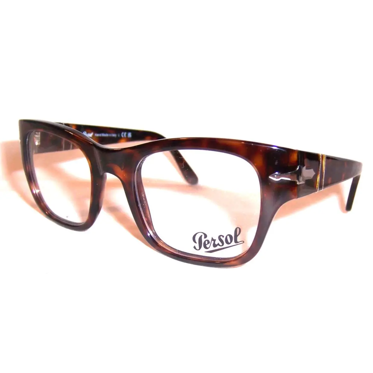 Classic Square Rx-able Persol Eyeglasses 3297-V 24 52-21 145 Tortoise Frames