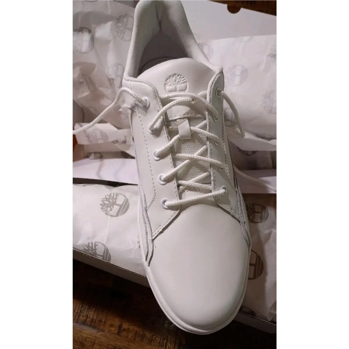 Mens Timberland Allston Low White Full Grain Leather Sneaker+casual Show Sz 13