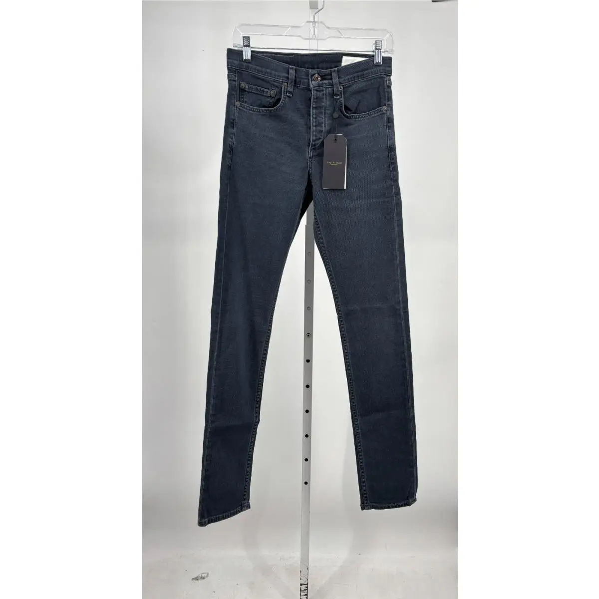 Rag Bone Fit 2 Slim Jeans Mens 28 Minna Blue Button Fly Dark Wash Denim