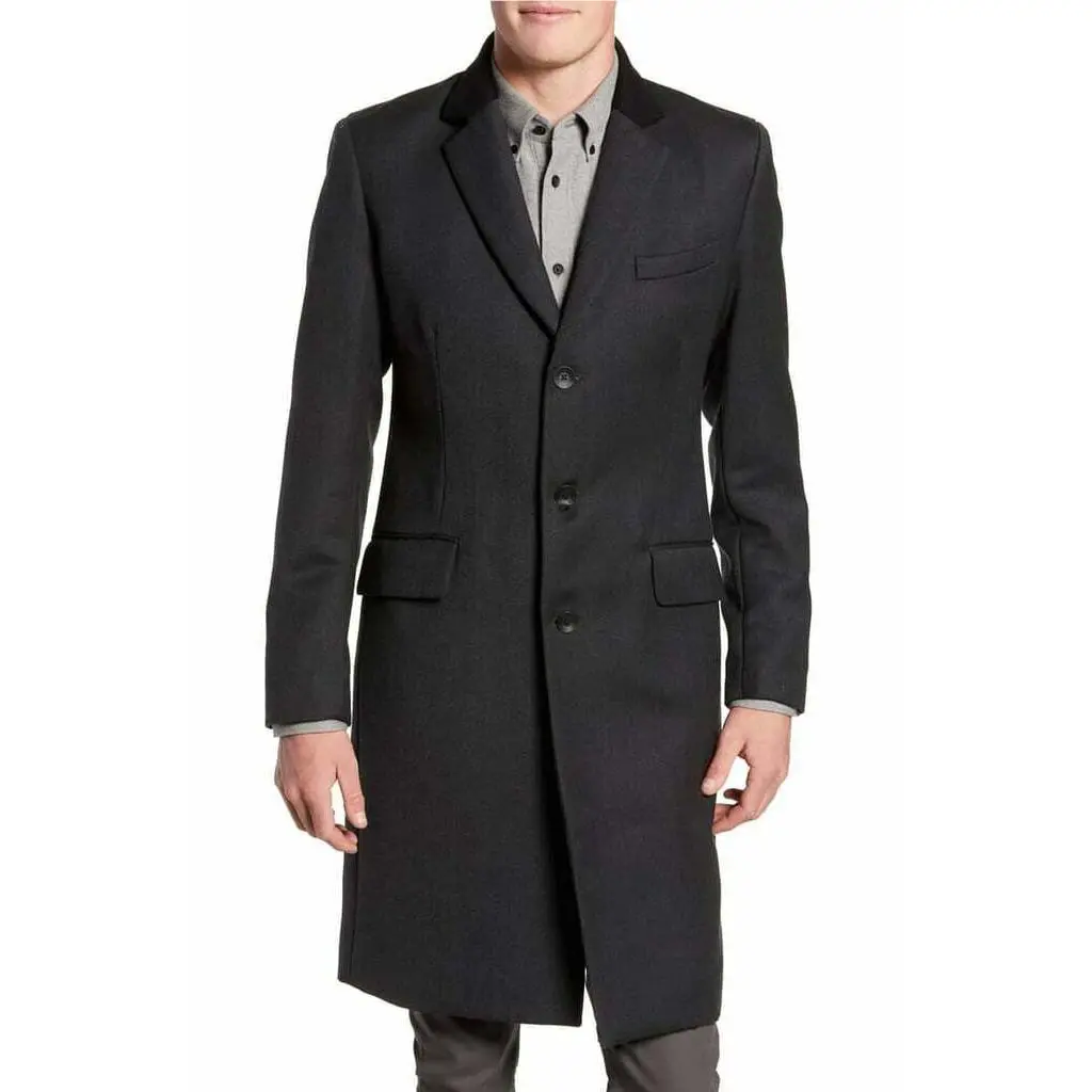 Rag Bone Yorke 3 Mens Coat Overcoat Dark Charcoal SZ 36 Made In Usa by Rag & Bone