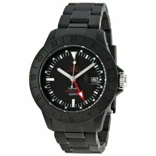 Toy Watch Unisex Jet Lag Black Plasteramic 40mm Watch F1604 by ToyWatch