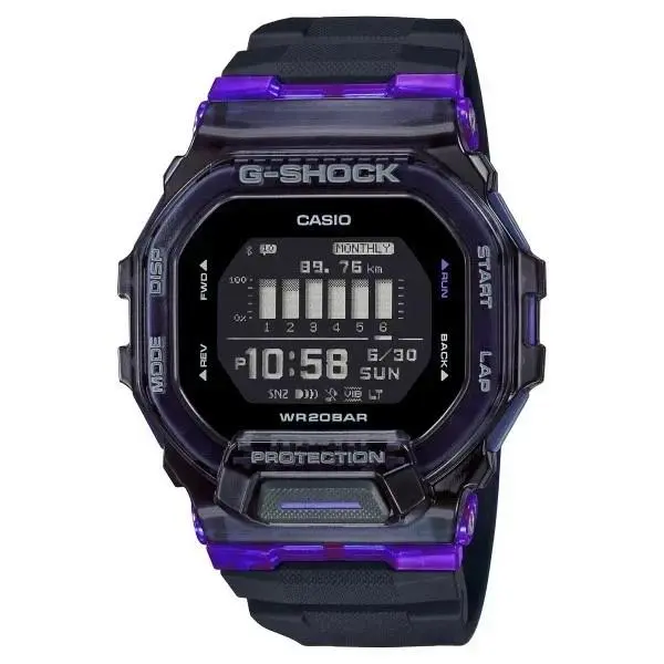 Casio G-shock GBD-200SM-1A6 Tough Solar G-squad Bluetooth Fitness Watch