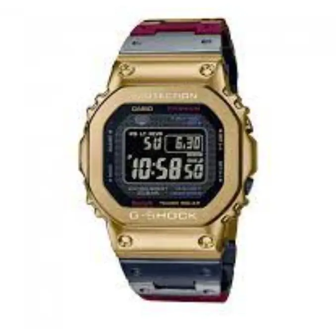 Casio G-shock Full Metal Series Titanium Men`s Round INT-GMW-B5000TR-9DR Watch - Dial: Black, Band: Multicolor