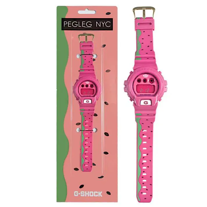 G-shock x Pegleg Nyc Watermelon DW-6900FS Limited Edition by Casio