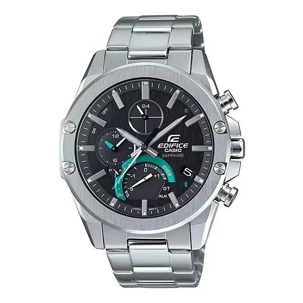 Edifice Super Slim Chronograph Bluetooth® + Solar Mens Watch EQB1000D1A by Casio